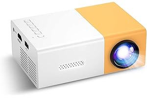 BUBA TOYS Mini Projector for Bedroom, 150 ANSI Lumens Portable 1080P Movie Projectors Home Cinema Movie Projector Compatible with Phone, Laptop, TV Stick