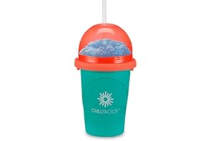 ‎MAGIC FREEZ Magic Freez Slushy Maker – Tragbarer Slushy Becher aus Silikon mit 2-in-1 Strohhalm und Löffel – Slush Ice Maker für erfrischende Slushies – Slushi Cup zum Slush Eis selbermachen – 370ml