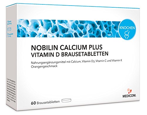 Preisvergleich Produktbild NOBILIN CALCIUM PLUS VITAMIN D BRAUSETABLETTEN - 60 Brausetabletten