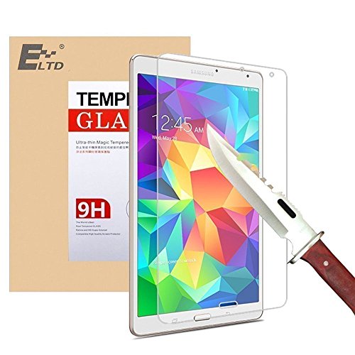 ELTD Samsung Galaxy Tab S2 8.0 Displayschutz, Glas Folie Schutzfolie Glas Panzerfolie Displayschutzfolie Für Samsung Galaxy Tab S2 T715N / T719 Klar Anti-Kratz Screen Protector Displayschutz - 9H Hardness aus