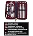 10-Pieces Nail care Personal Manicure & Pedicure Set, Nail Clippers set,Travel & Grooming Kit Tools (Brown)