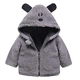 NPRADLA 2018 Kinder Mantel Westen Winter Warm Jacke Herbst Outwear Coat Winterjacke Baby Mädchen(Grau,7/12 Monate)