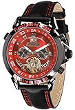 Calvaneo 1583 Astonia 'Fire Diamond' Automatikuhr - Schwarzer Full Cut Brillant