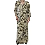 Indiatrendzs Women Winter Nightgown Self Design Velvet Fabric Warm Soft Sleepwear Nighty 42"