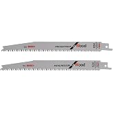Bosch Professional Accessories Panter Testere Bı&ccedil;ağı, Gri, 2 Adet | Şantiye Ahşap, Re&ccedil;ineli Ahşap, Uzunluk 200 mm Profesyonel