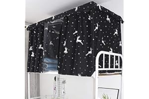 BAO CORE Bettvorhang Hochbett Etagenbett Schlafsaal Mid-Sleeper Bett Zelt Vorhang Tuch Baldachin Verbreitung Blackout Vorhänge Staubdicht Moskito Schutz Bildschirm Net Studentenwohnmein Moskitonetz