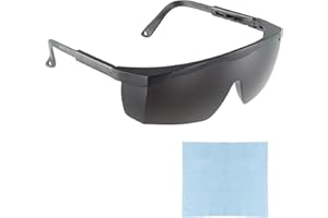 Joyan Lunettes de Sécurité UV, épilation à Lumière Rouge & épilation IPL, Lunettes de Protection à Filtre de Lumière Bleue avec Verres UV400 et Branches Réglables, Anti-Rayures et Anti-Buée