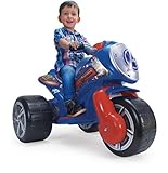 Velocidad máxima: 5 - 6 Km/h Avengers- Disney TRIMOTO Waves 6V, Color Azul y Rojo (Injusa 72977)