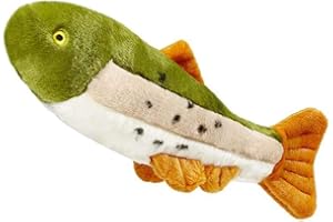 FLUFF & TUFF Fluff and Tough Ruby Rainbow Trout Dog Toy