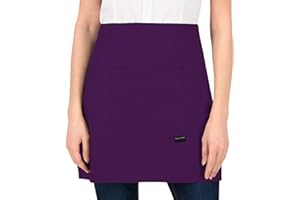 PALLTEX AMAYA Delantal Corto con Bolsillo | Delantal Cocina Hombre | Delantal Cocina Mujer | Manualidades, Pintura, Hornear, EN ISO 13688