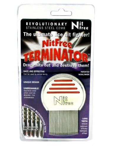 Lice & Nit Elimination ERADICATOR Kit, Natural Solution 3 Products with Terminator Lice Comb