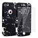 Produktbild GrandEver iPhone 7 Hülle, iPhone 8 Hülle mit Panzerglas 360 Grad Full Body Handyhülle Ganzkörper Hülle mit Marmor Muster Rückschale Weiche Silikon Rahmen & PC Hart Marble Backcover Hartschale Hardcase Schutzhülle Ultra Slim Silikon Rückseite Ultra Dünn Protective Case mit Transparent Displayschutzfolie Schutzfolie Handytasche für iPhone 7/iPhone 8 Premium Etui Schale -- Schwarz