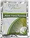 Davis Finest Premium Aloe Vera Leaf Powder - 100% Pure and Natural Herbal Plant Powder Restores Collagen and Moisture to Dry Chapped Itchy Damaged Problem Skin and Scalp - Face Body Blemish Control Mask for Healing Scars and Reducing Acne Blackheads and Whiteheads (50g) (100g)