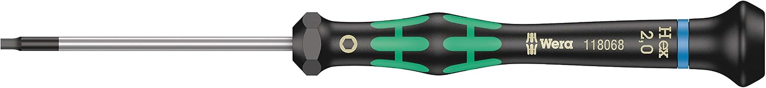 2054 Destornillador hexagonal para usos electrónicos, Hex-Plus, 2.0 mm x 60 mm