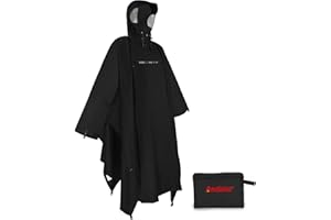 Andake Poncho Uomo Donna Impermeabile Unisex Giacca da Pioggia Antivento Resistente alle Rughe Impermeabile riutilizzabile per Campeggio Escursionismo Outdoor e Uso Quotidiano