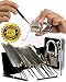 Produktbild Geepro Lockpicking Lockpick set Professionelles 15-teiliges Pick-Set Schlossknacken Schlüssel Extractor Werkzeug mit Transparente Übungs-Vorhängeschlösser für Schlosserei, Schlüsseldienst, Geocacher, Polizei oder Hobby