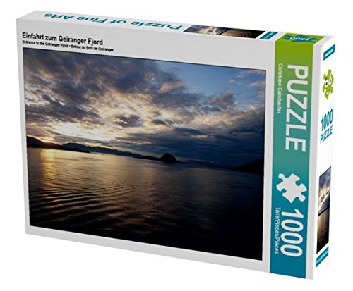 Preisvergleich Produktbild Einfahrt zum Geiranger Fjord 1000 Teile Puzzle quer (CALVENDO Natur)