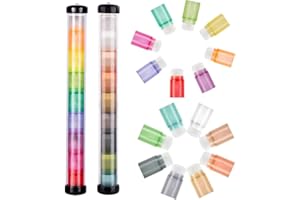 Yoseng 16 pcs Finger Ink Blending Brushes for Card Making for Painting,Drawing,Card Making,Commodities for Finger Painting,Craft Color Coded Handles Ink Blender Tool(Brush Head Diameter 0.6")