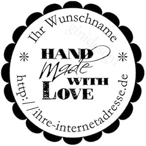 Handmade Stempel | HAND made WITH LOVE | Typostempel