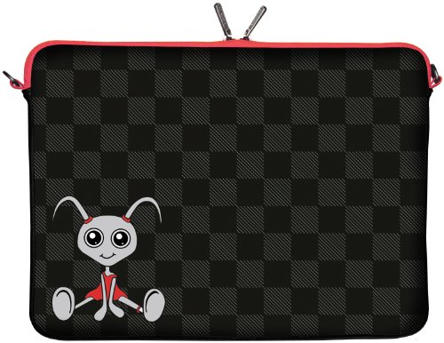 Digittrade LS160-11 Filly Designer Schutzhülle für Laptops und Netbooks mit einer Bildschirmdiagonale von 29,5 cm (11,6 Zoll) schwarz-weiß