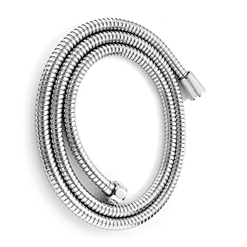 Cadrim Brauseschlauch, 1,5m Edelstahl Chrome Dusche Badewanne Schlauch Flexible Edelstahl Ersatzrohr Brauseschlauch - 4
