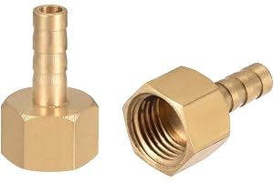 Sourcing map slangmuffe 6mm Barb G1/4 invändig tråd 2 stycken