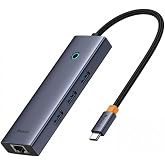 Baseus Hub 6w1 UltraJoy 6 Port (USB-C 1 x HDMI4K @ 30 Hz + 3 x USB 3.0 + 1 x PD + RJ45)