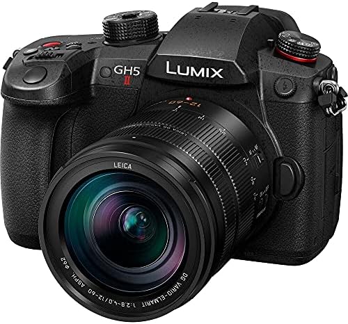 Panasonic Lumix DC-GH5M2LE Fotocamera Mirrorless con Obiettivo Leica DG 12-60 mm (24-120 mm), Sensore MOS 4/3 20.3 MP, Doppio Stabilizzatore, C4K 60p, 4:2:2 10bit, Live Streaming Wireless