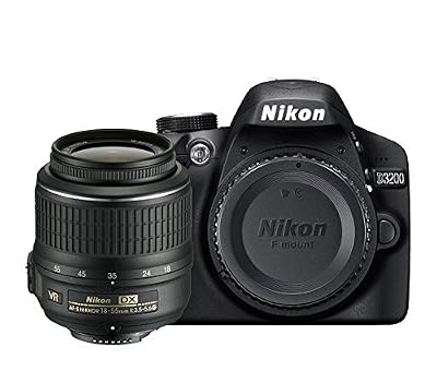 Nikon D3200 Reflex 24.2 Mpix - 3 x zoom optique objectif AF-S VR DX 18-55 mm - noir