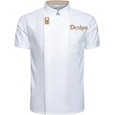 Personalised Chef Jacket Men &amp; Women, Customizable With Embroidery Name Or Initials, Short And Long Sleeves Chef's Jacket, Ki