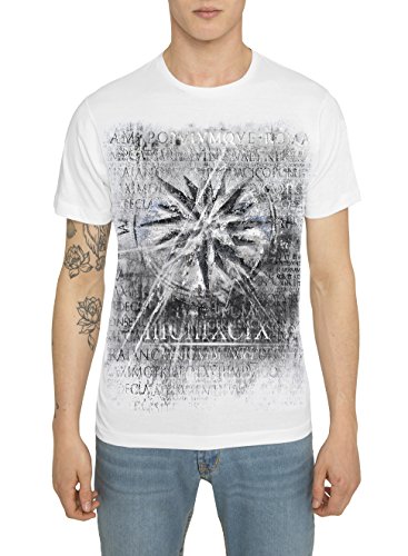 Mens Designer Metallic Fashion White Black Tee Shirts Rock Band