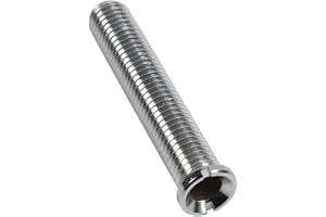 Lioaeust 70 mm Messing-Küchenspüle, Korb-Sieb, Abflussschraube für Belfast-Keramikspülen, langer Anschluss, einfache Installation mit Schlitzkopf