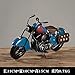 Produktbild SQbjshaop Dekoration Retro- Hallley-Motorradwohnzimmer Fernsehschrankweinkabinett-Simulationseisenauto-Modellgeschenkausgangsdekorationeinzelteile, blaues MK330