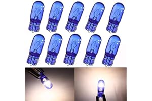 C-FUNN 10Pcs W5W / T10 5W Super Brillante Luz Blanca Xenón Sidelight Bombillas Ancho Lámpara 12V