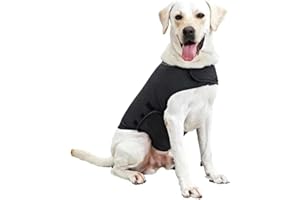 My Furry Friend Dog Anxiety Relief Jacket Coat | Comfortable Calming Wrap | Dogs Puppies Afraid of Fireworks Rain Thunderstorm | New Year's Eve & Bonfire Night Calming Aid | (Medium, Grey)