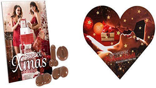 Preisvergleich Produktbild Pärchen-Adventskalender (Adventskalender mit sexuellen Aufgaben) + Sweet Xmas Schokoladenadventskalender