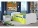 Produktbild Kocot Kids Kinderbett Jugendbett 70x140 80x160 80x180 Grün mit Rausfallschutz Matratze Schubalde und Lattenrost Kinderbetten für Mädchen und Junge - Ohne Motiv 140 cm