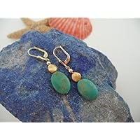 Ohrschmuck Türkis & Gold. E-Jahnke-Schmuckdesign