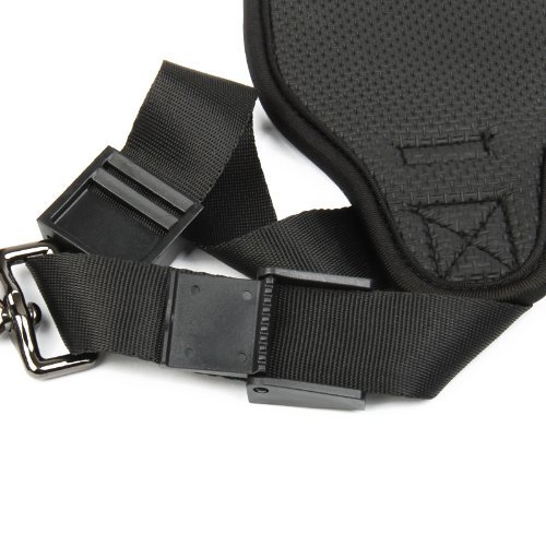 Kaavie - Courroie Sangle d Epaule Quick Release pour Appareil Photo Canon Nikon Pentax Sony Samsung  vis-   plaque unique  est constitu   d un mat  riau en aluminium avec deux oeillets de sangle sur les deux c  t  s pour la fixation d une dragonne et un tour de cou 