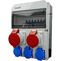 Distributore Di Corrente CEE 16 A 230 V A Parete, Distributore Di Corrente Da Costruzione - Foto 9