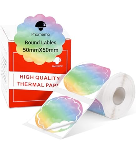 Etichette Termiche Olografiche Arcobaleno | Rotolo Da 300 Pezzi 50x25 Mm - Foto 9