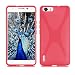 Produktbild Huawei Honor 6 PLUS Silikonhülle in ROT von Cadorabo - X-Line Design TPU Schutzhülle für Huawei Honor 6 PLUS – Handyhülle Bumper Case Backcover in INFERNO ROT