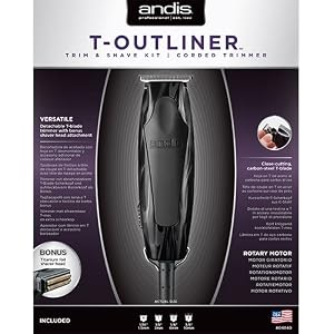Andis RT1 T-Superliner Detachable Trim and Shave Kit, Black - Image 4