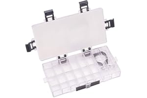 WANDIC Caja de Paleta, 1 Unidad de 24 pozos vacíos herméticos para Acuarelas Gouache y Pintura al óleo, acrílico