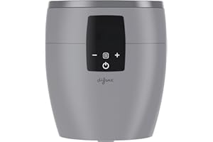 Difrax Chauffe-biberon, stérilisateur de biberons, Chauffage rapide et sûr, mode dégivrage, mode pour garder les biberons au chaud pendant longtemps - gris/noir