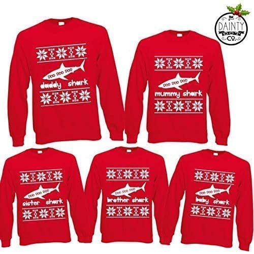 mum and baby matching christmas jumpers