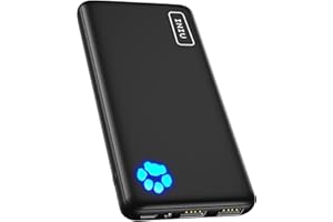 INIU Power Bank, Slimmest i Najlżejsza 10 000 mAh 3A Szybka 3 Wyjścia, Przenośna Ladowarka USB C i Latarka Powerbank Akumulator do iPhone 15 14 13 12 11 Pro Max Samsung Galaxy Xiaomi Google iPad itp.