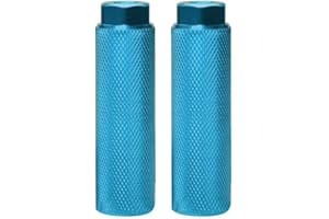 WPPPAN 2 Pcs Amotor Bike Pegs Aluminum Alloy Anti-Skid Lead Foot Bicycle Pegs BMX Pegs for Mountain Bike Cycling Rear Stunt Pegs Fit 3/8 inch Axles Bike Pegs Accessories Bmx Bike