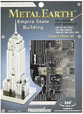 Metal Earth - 5061010 - Maquette 3D - Architecture - Empire State Building - 9,91 x 2,97 x 3,17 cm - 1 pièce