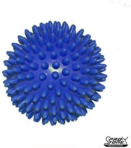Protone spiky massage ball for rehab, physiotherapy, pain and stress relief, trigger point 7cm and 9cm (dark blue, 9cm)